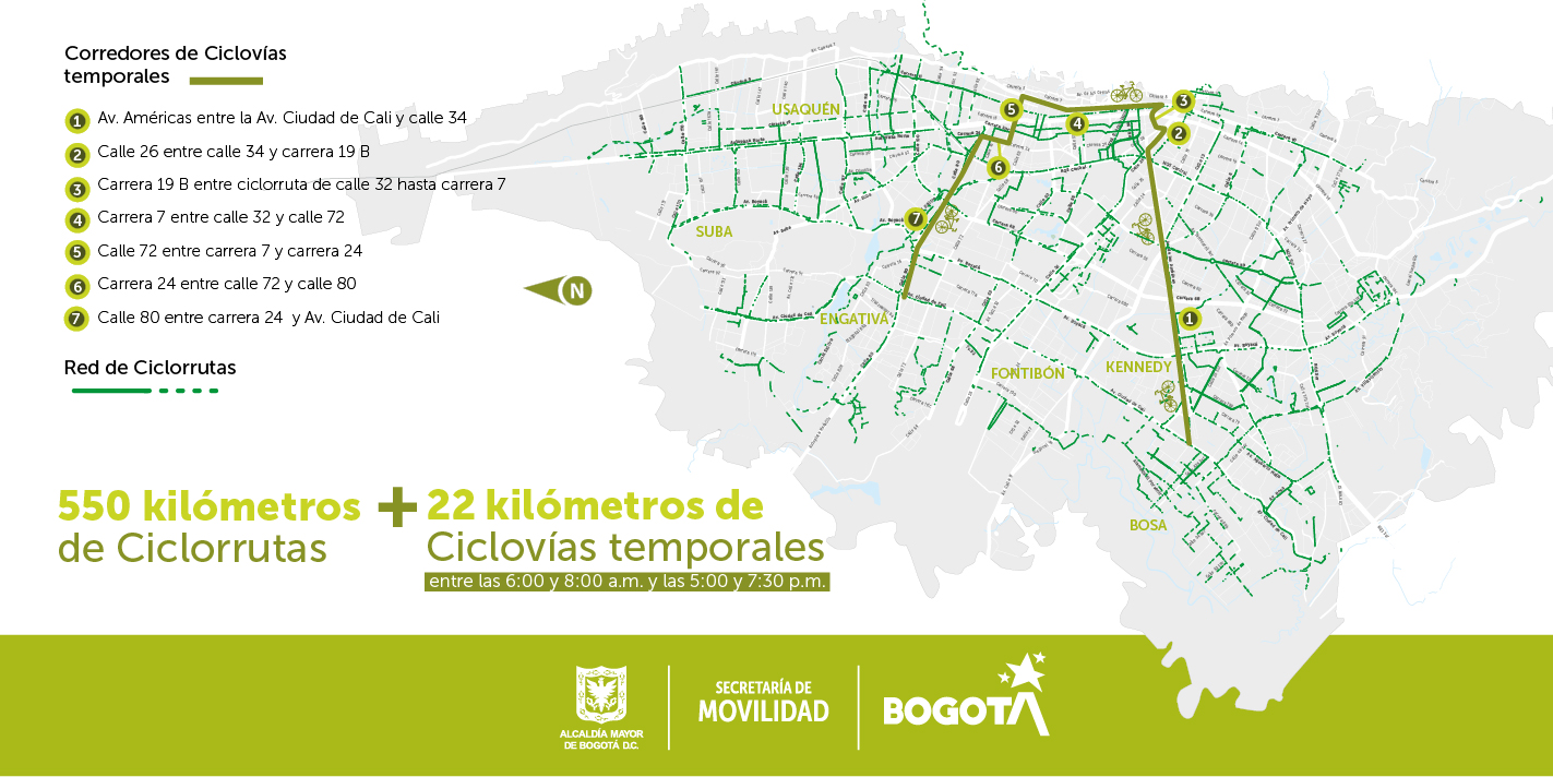 mapa de la ciclovía