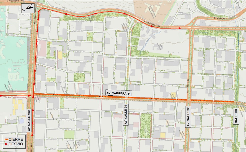 Mapa 5. Ruta alterna al sur