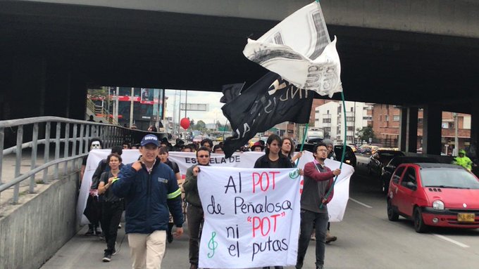 Marcha de estudiantes para el 31 de octubre en Bogotá