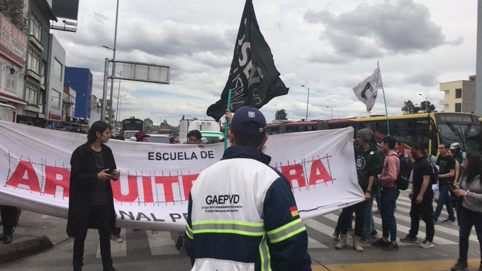 Marcha de estudiantes el 31 de octubre en Bogotá