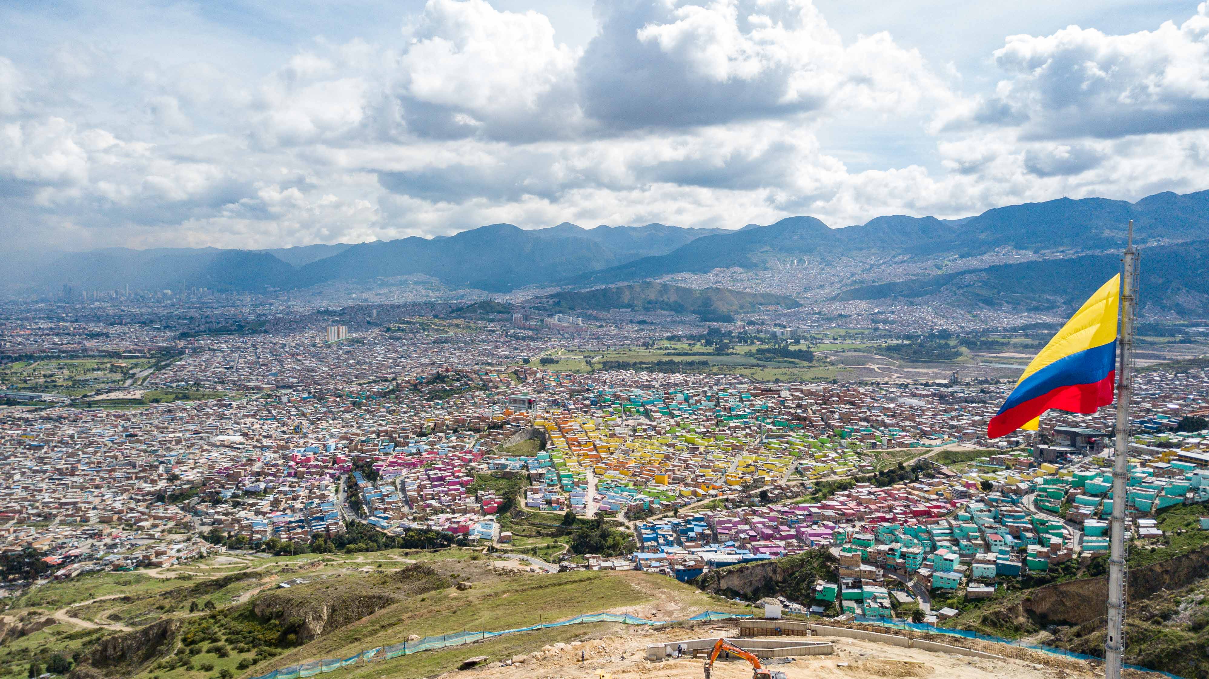 La bandera más alta de Colombia en Ciudad Bolívar