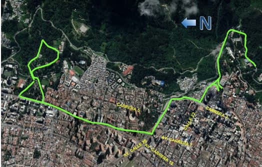 Movilidad cierres y desvíos Carrera Bogotá Trail Urbano 10 agosto 2025 mapa 1