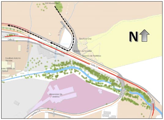 Movilidad cierres y desvíos Carrera Bogotá Trail Urbano 10 agosto 2025 mapa 4