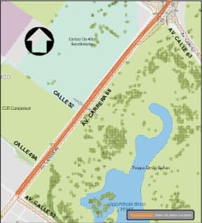 Movilidad en Bogotá cierre y obras en carrera 68 entre calles 53 y 66 mapa 2