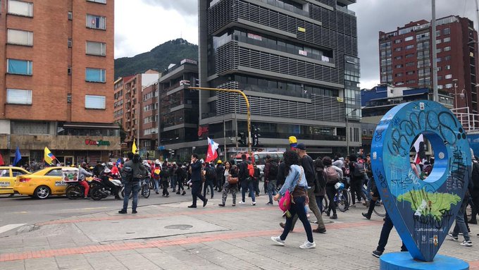 Movilizaciones en Bogotá el 19 de diciembre 