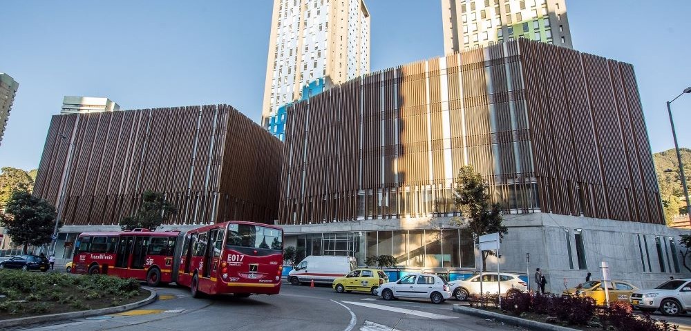 Imagen de la nueva sede de la Cinemateca Distrital. Rotonda de la calle 3 con calle 19.