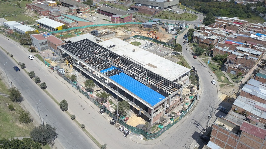 Obras colegio el Nogal, antes Sierra Morena Parque - Foto: Comunicaciones Secretaría de Educación