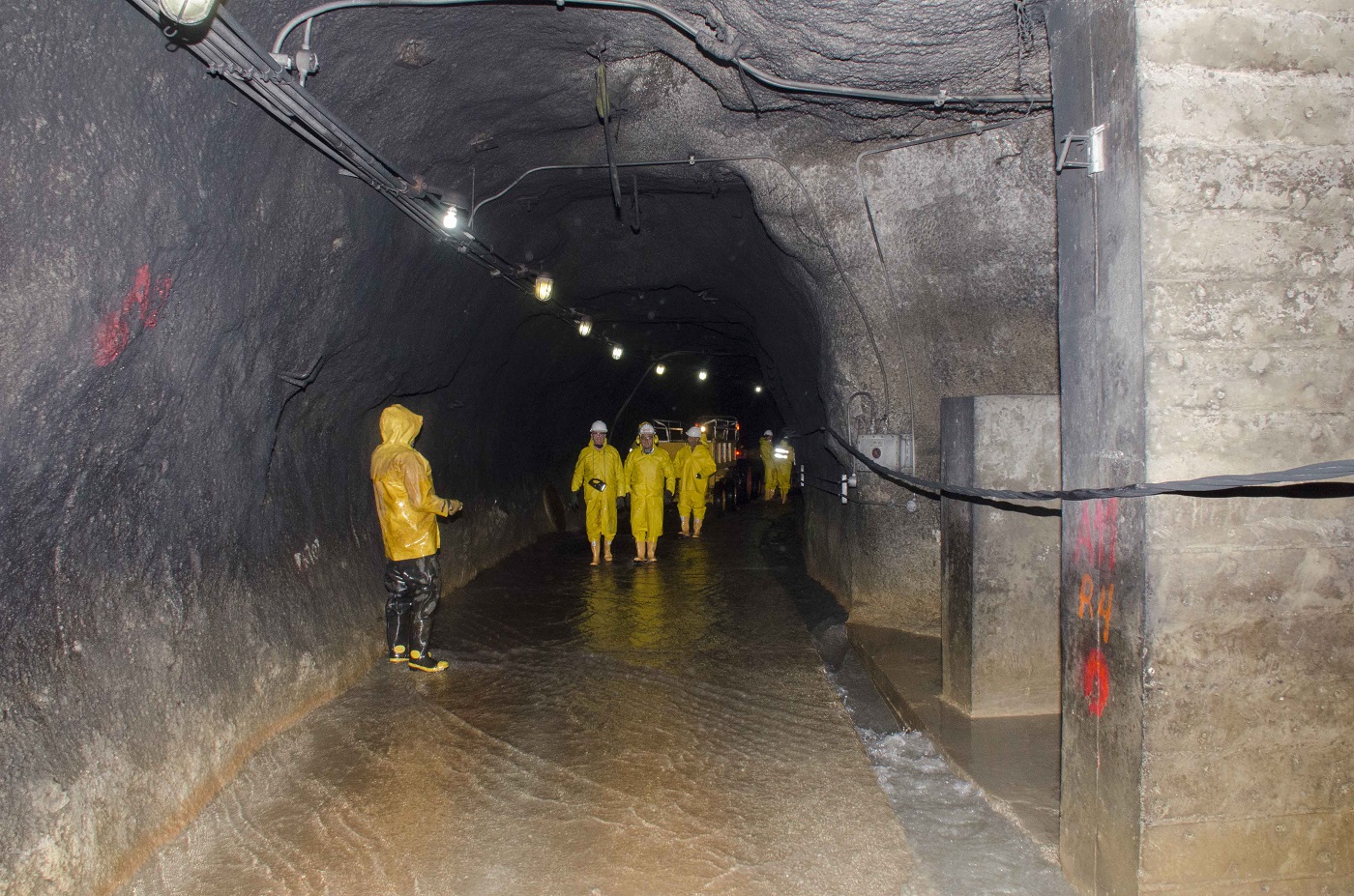 Obras de revestimiento túneles de Chingaza - Foto: Comunicaciones EEAB