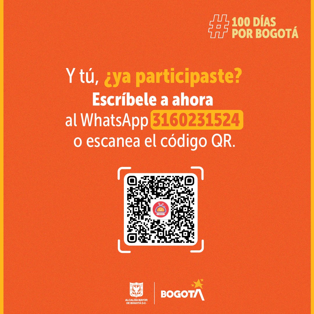 Participa a trave?s de Chatico en la construccio?n del Plan de Desarrollo de Bogota? 