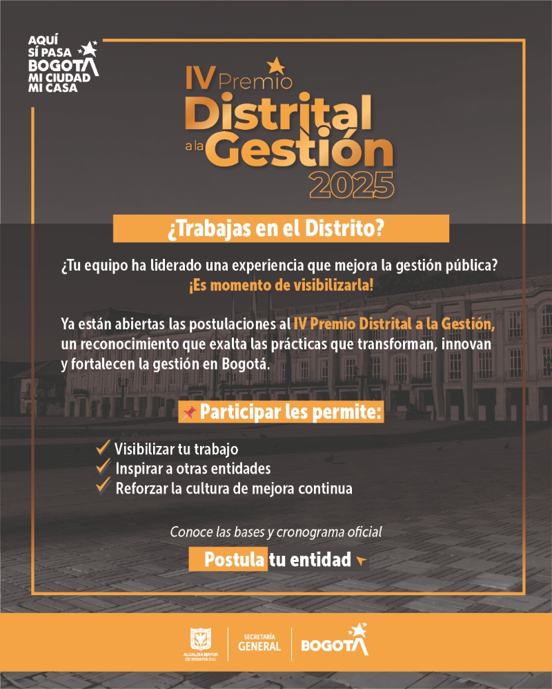 Premio Distrital a la Gestión 2025