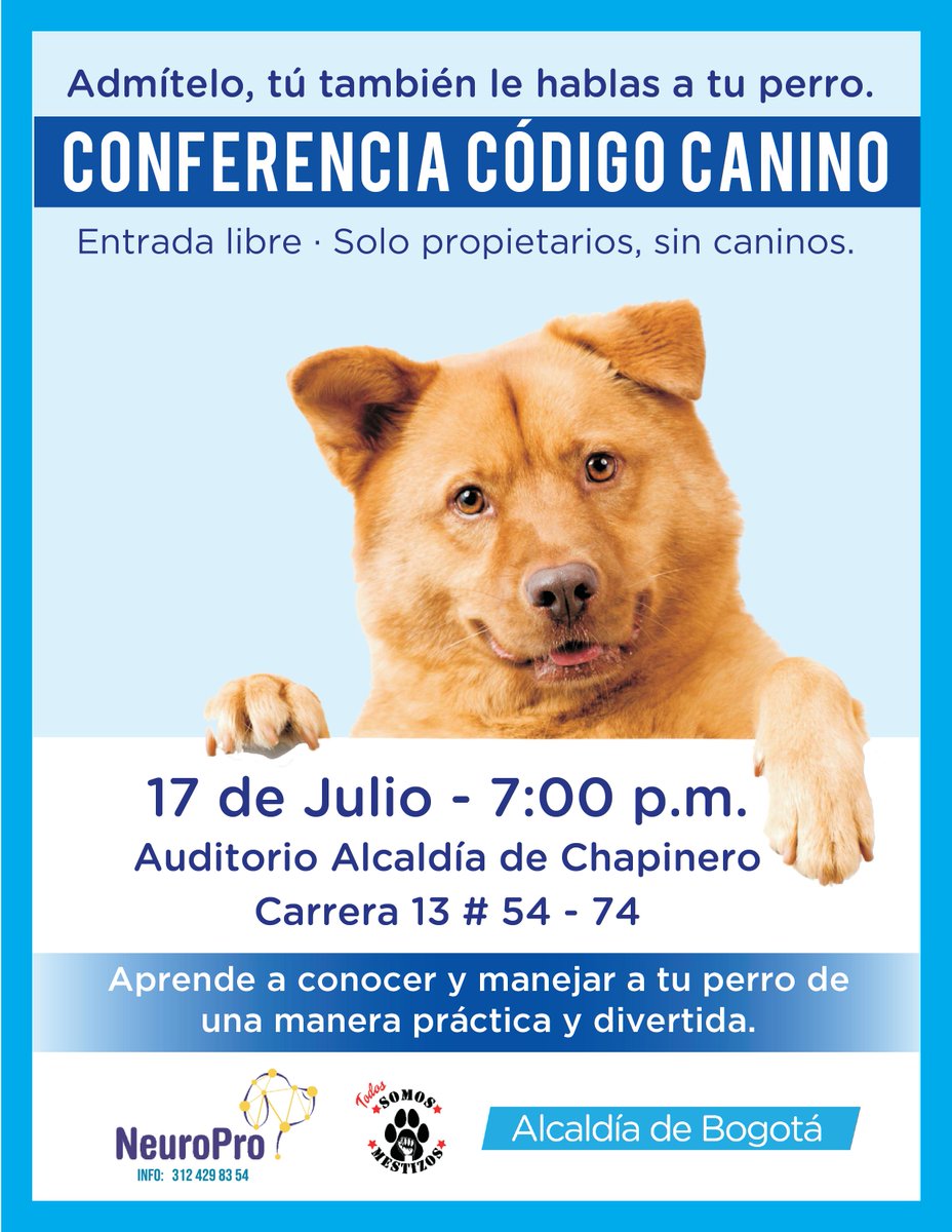 Cuarta Conferencia de Código Canino en la localidad de Chapinero en Bogotá 
