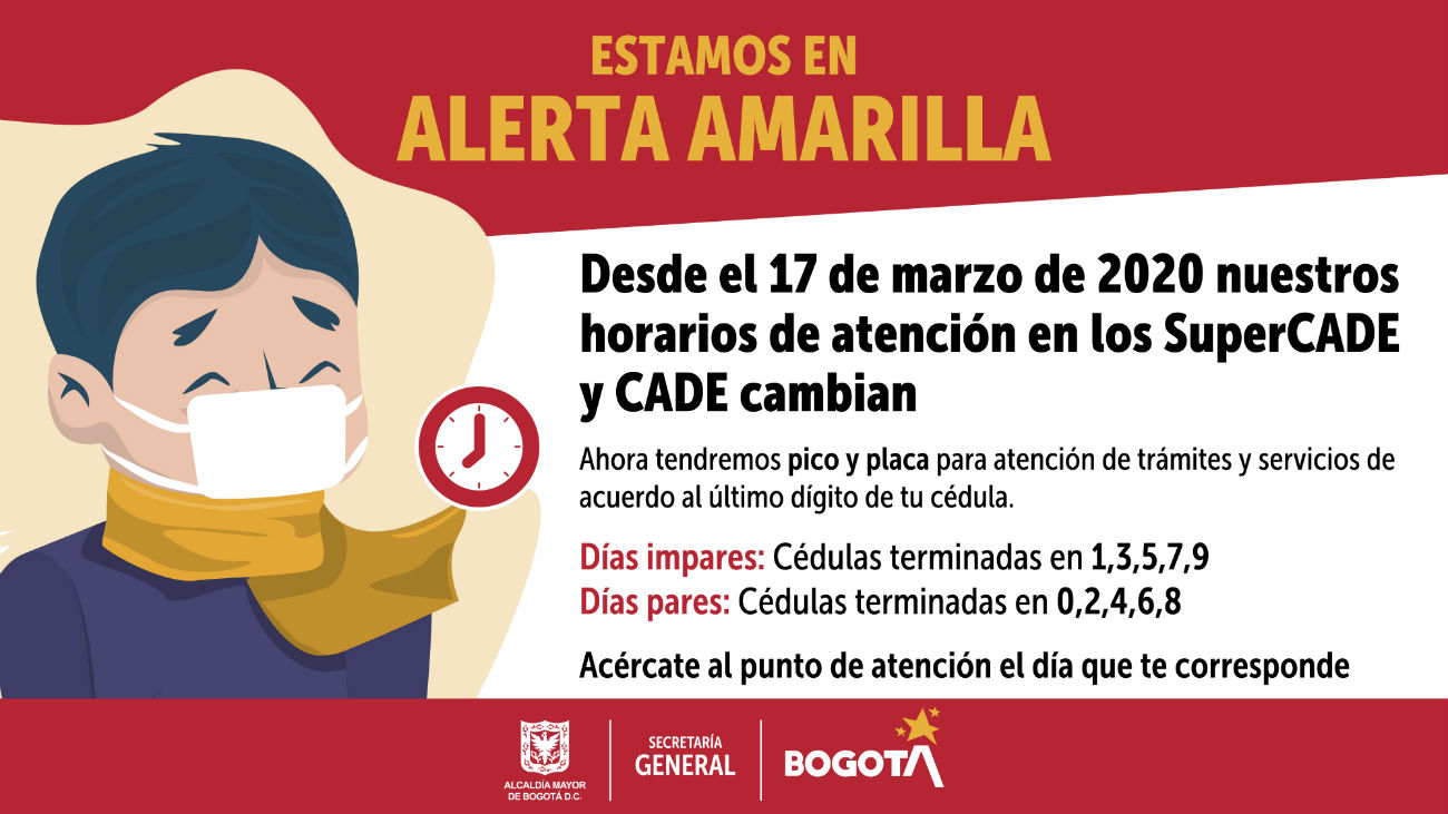 Pico y placa en la Red CADE por coronavirus
