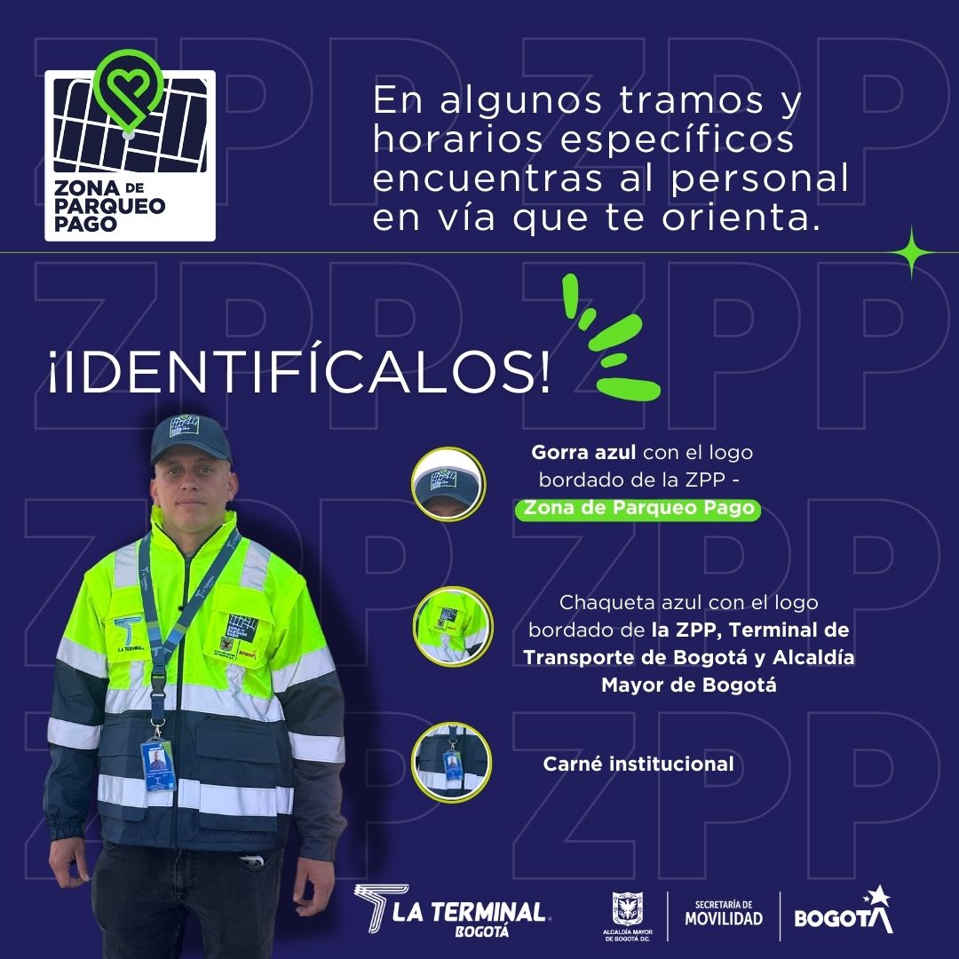 Cómo funcionan las Zonas de Parqueo Pago de Bogotá durante el 2025