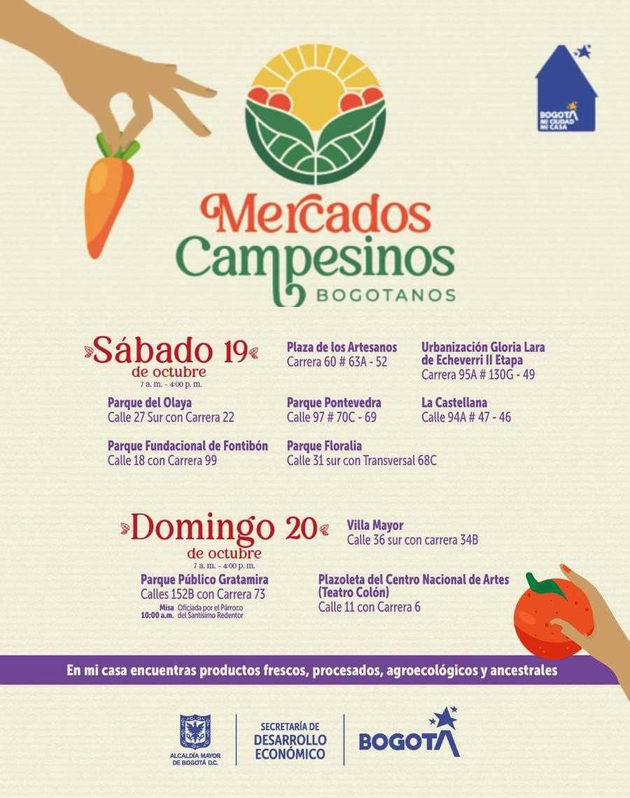 Planes en Bogotá_ Mercados Campesinos 19 y 20 de octubre 2024 asiste I