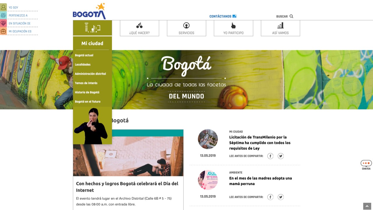 Nuevo portal Bogotá, www.bogota.gov.co