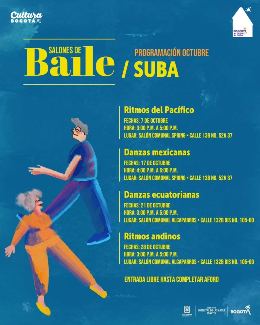 Salones de baile en Bogotá 