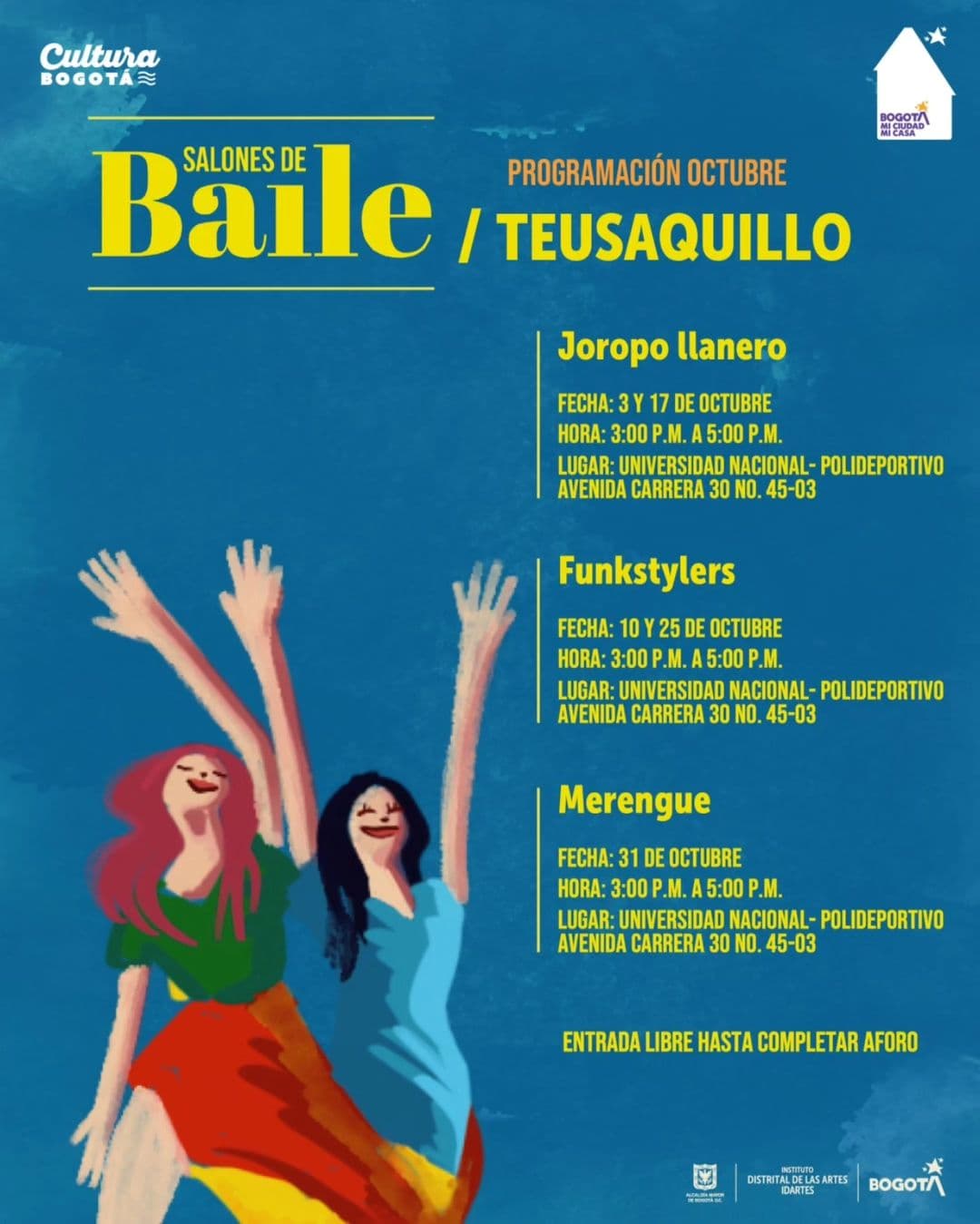 Salones de baile en Bogotá 