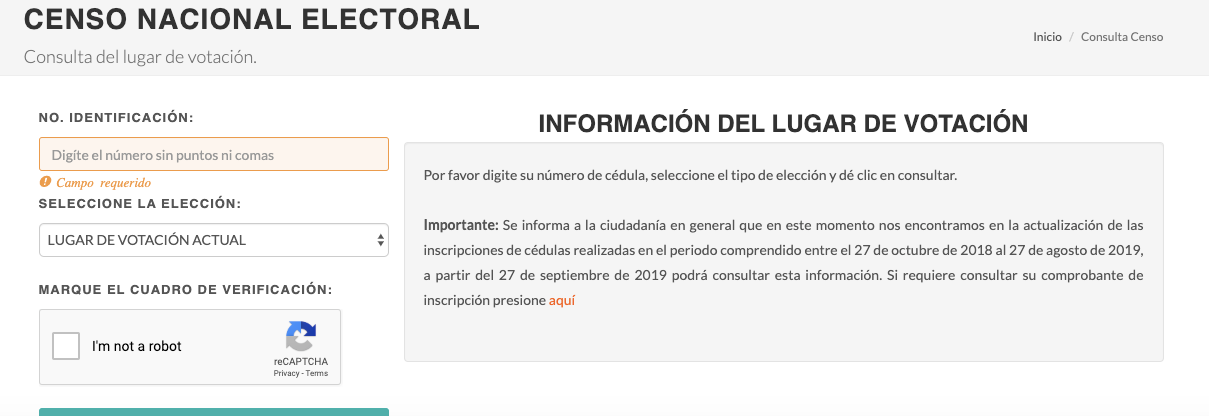Puesto de votación