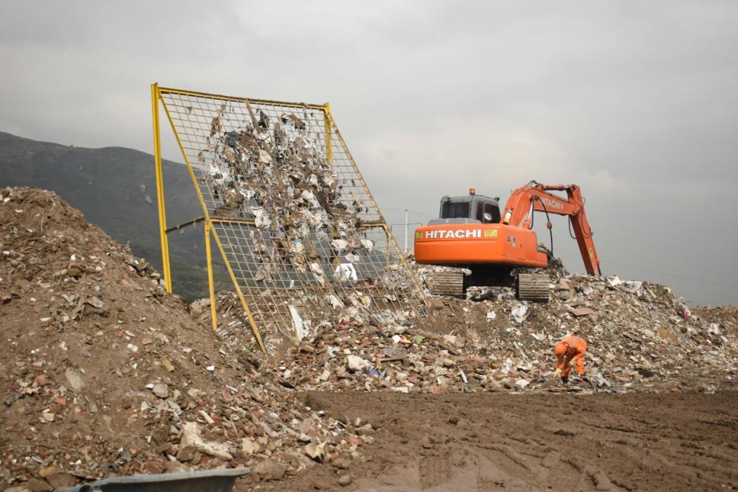 En 'punto limpio', los residuos de construcción y demolición (RCD) son reutilizados. FOTO: UAESP
