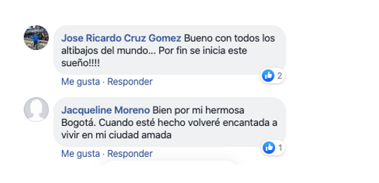Mensajes de respuesta al Metro de Bogotá.