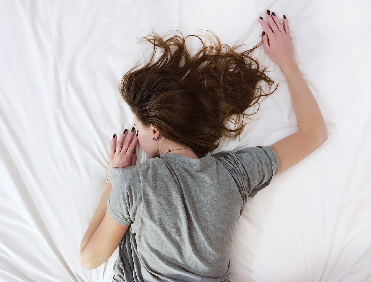 Imagen de una mujer durmiendo