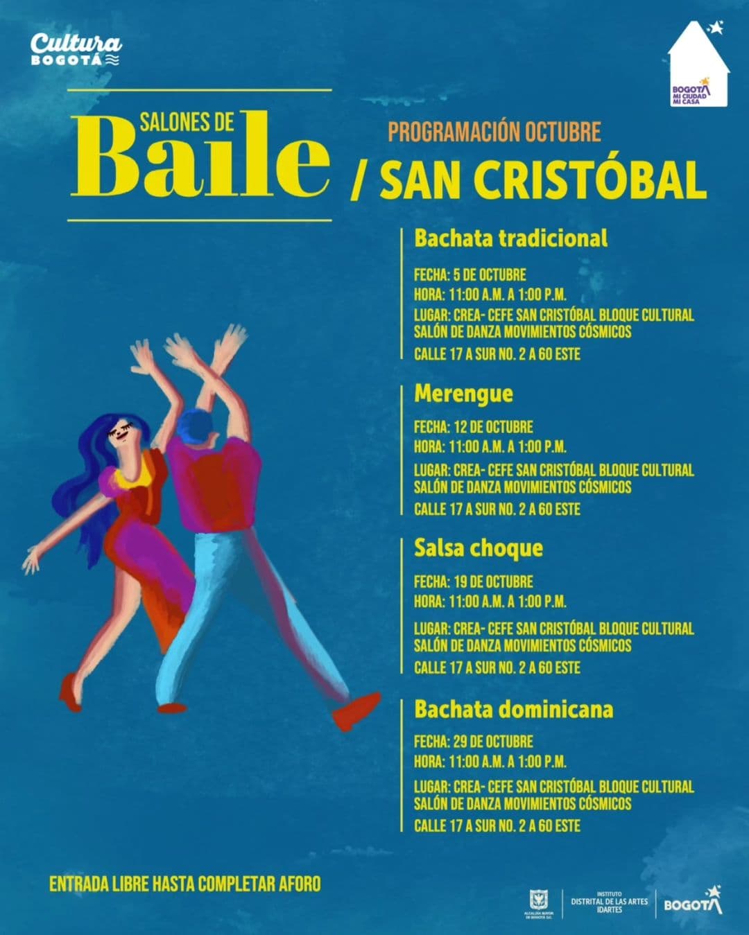 Salones de baile en Bogotá 