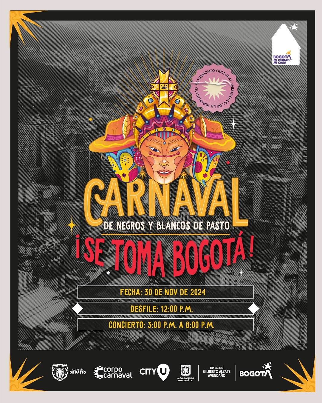 Carnaval de Blancos y Negros en Bogotá 