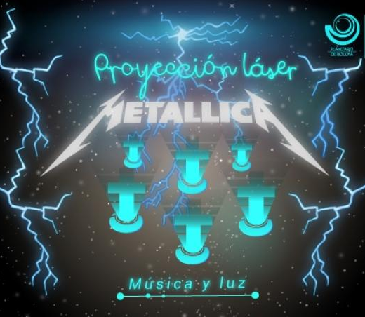 Show Láser de Metallica en el Planetario de Bogotá