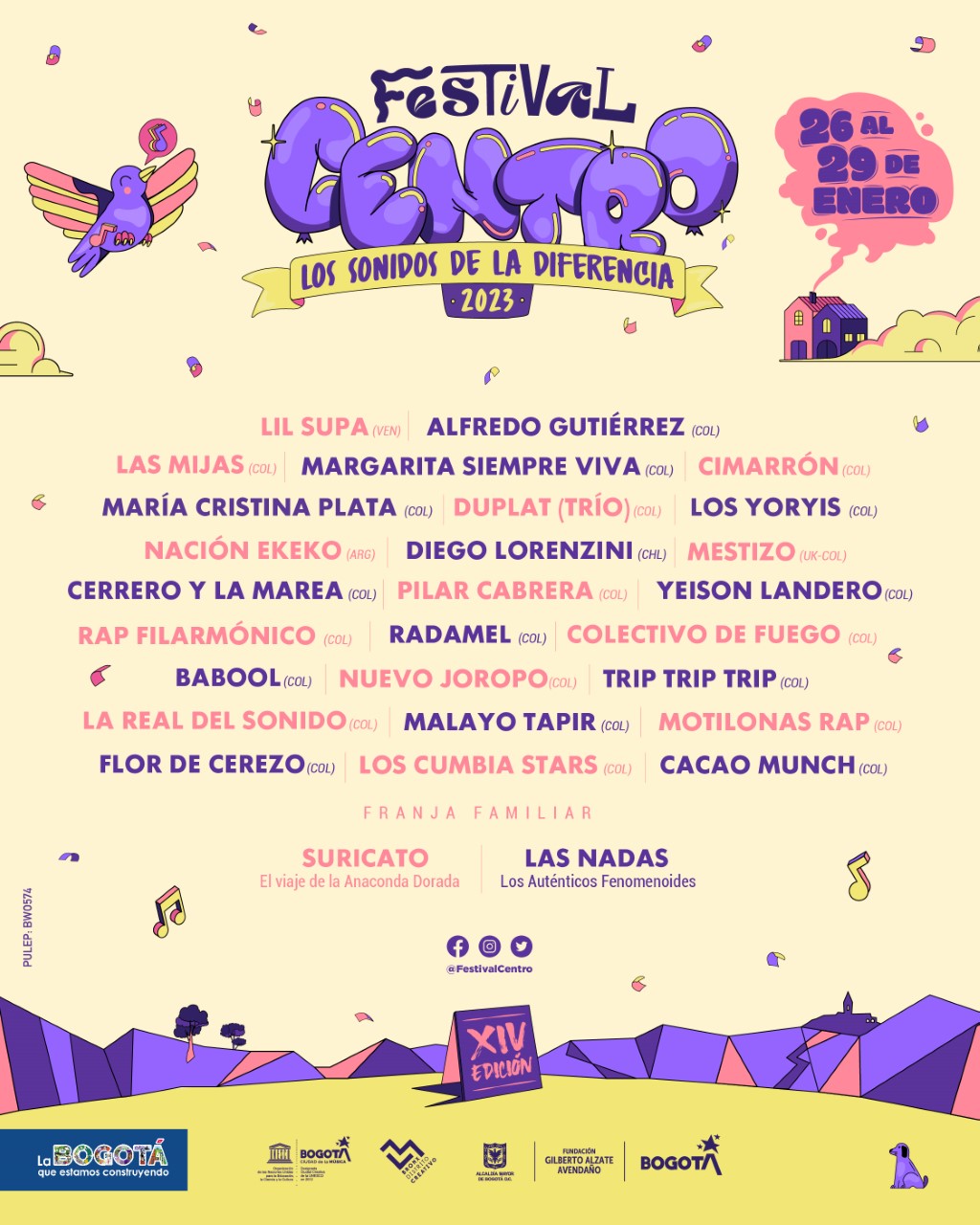 Bandas Festival Centro