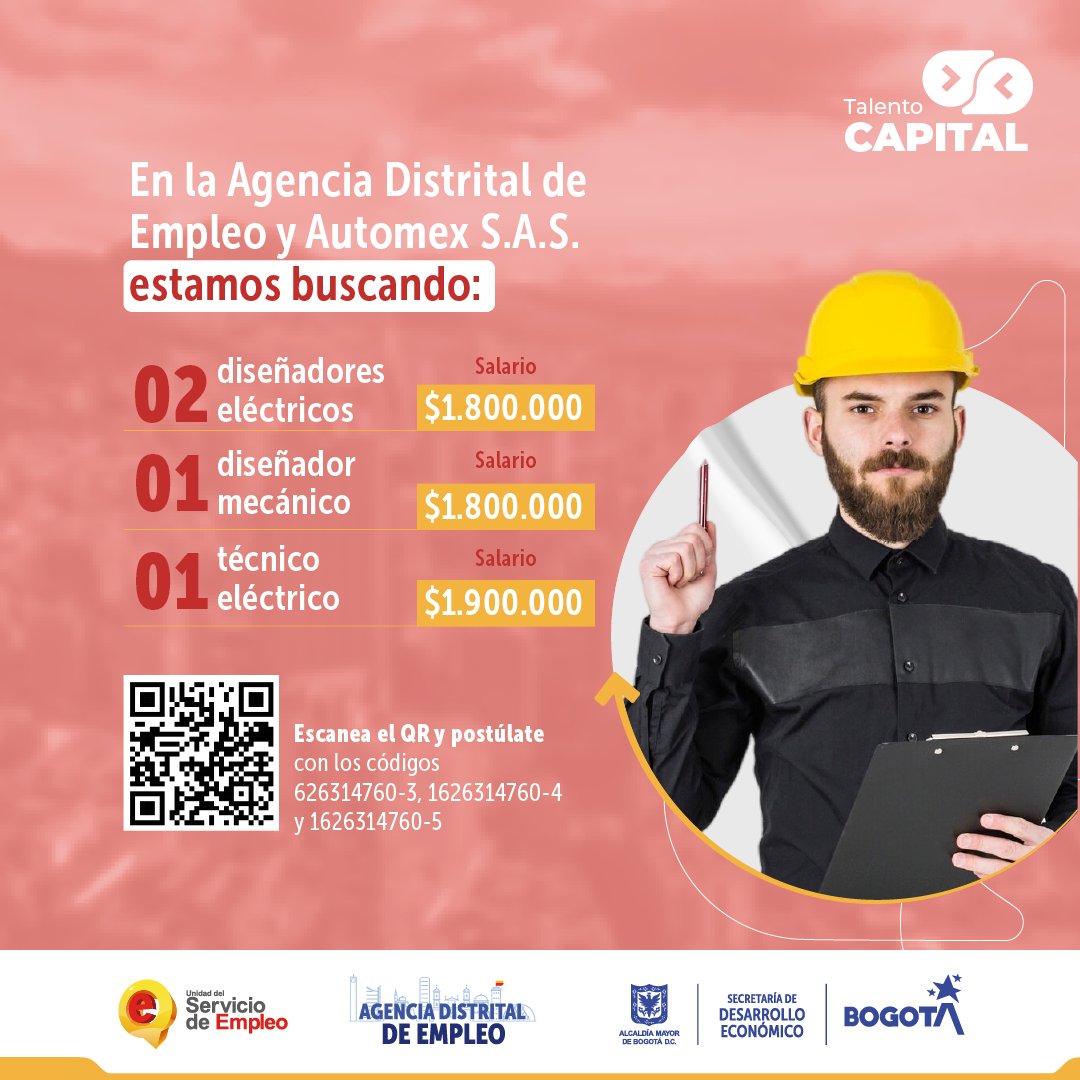 Trabajo en Bogotá sin experiencia accede a 297 vacantes disponibles Automex S.A.S.