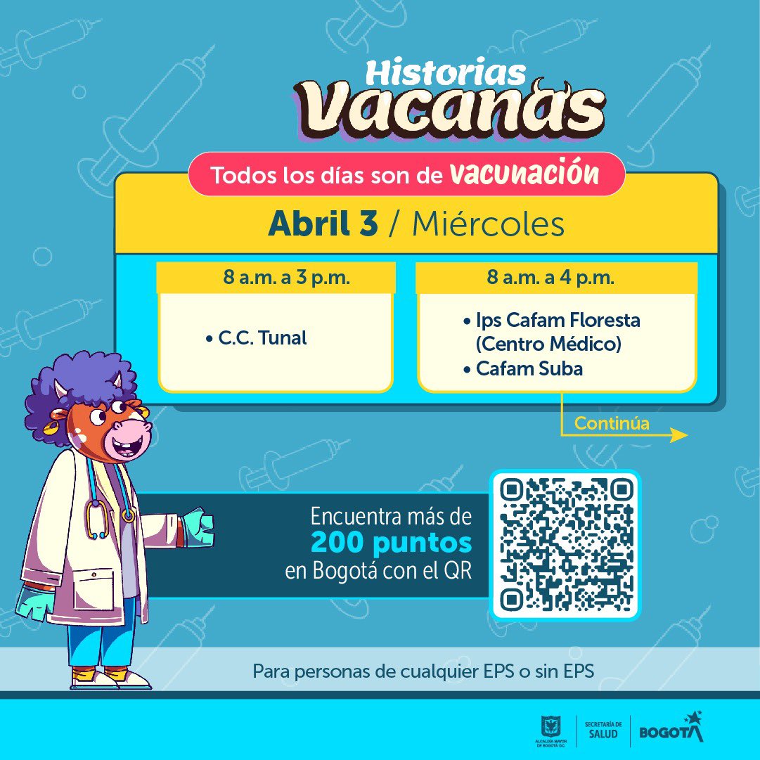 Vacunación covid-19 y otras enfermedades Bogotá - Abril 3 de 2024 1