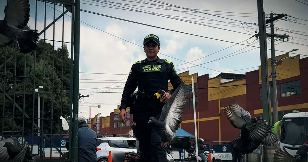 Valentina Ortega, patrullera de Puente Aranda