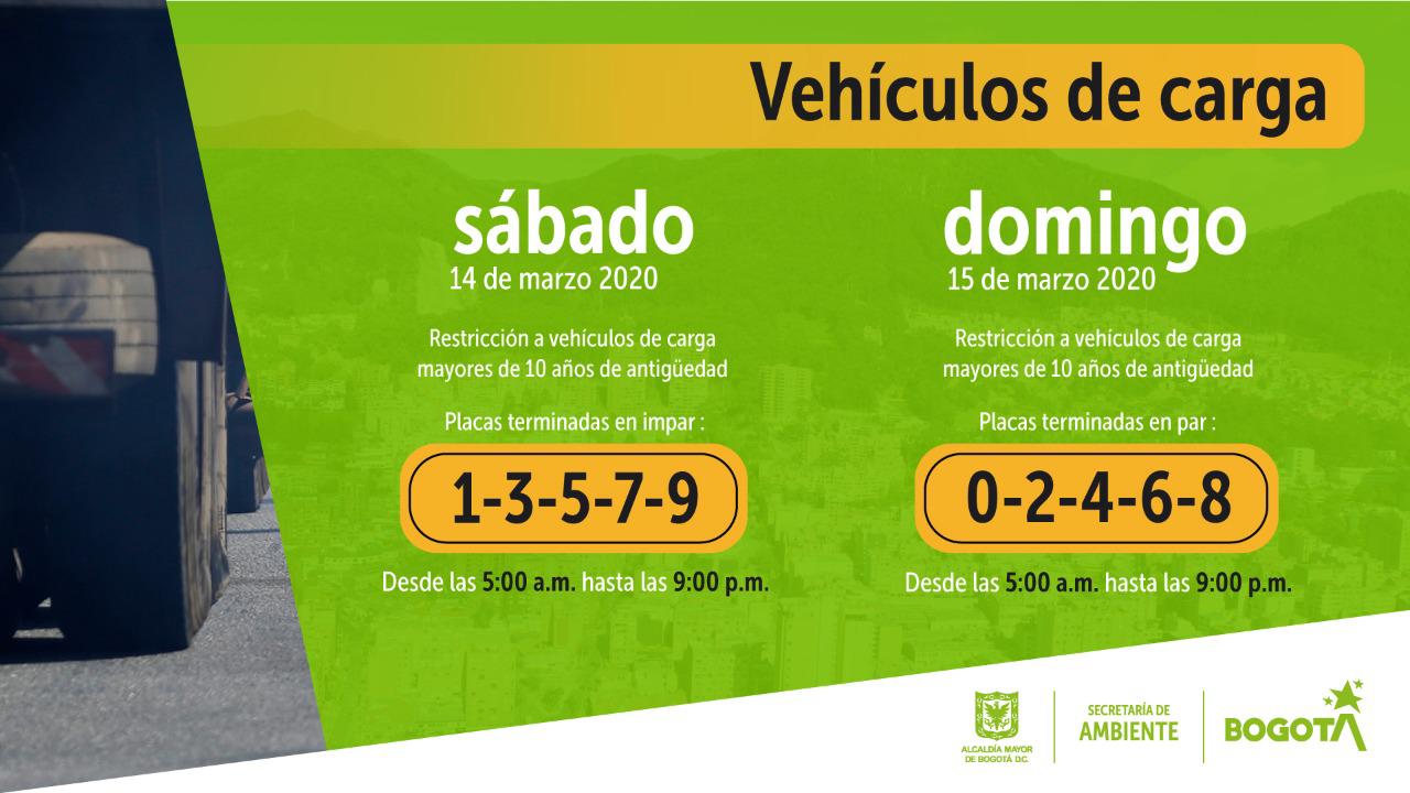 Restricción a vehículos de carga