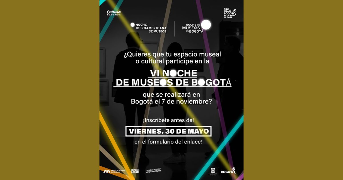 La Noche de Museos de Bogotá, ha sido liderada por la Mesa Temática de Museos, el Museo de Bogotá y el Museo de la Ciudad Autoconstruida, con el objetivo de fortalecer el sector museal de la ciudad