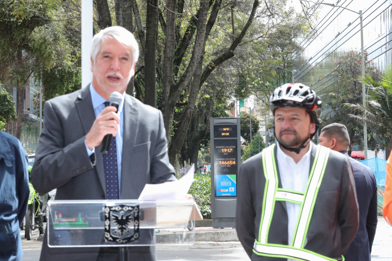 Bogotá ya tiene su primer contador de bicicletas - FOTO: Consejería de Comunicaciones