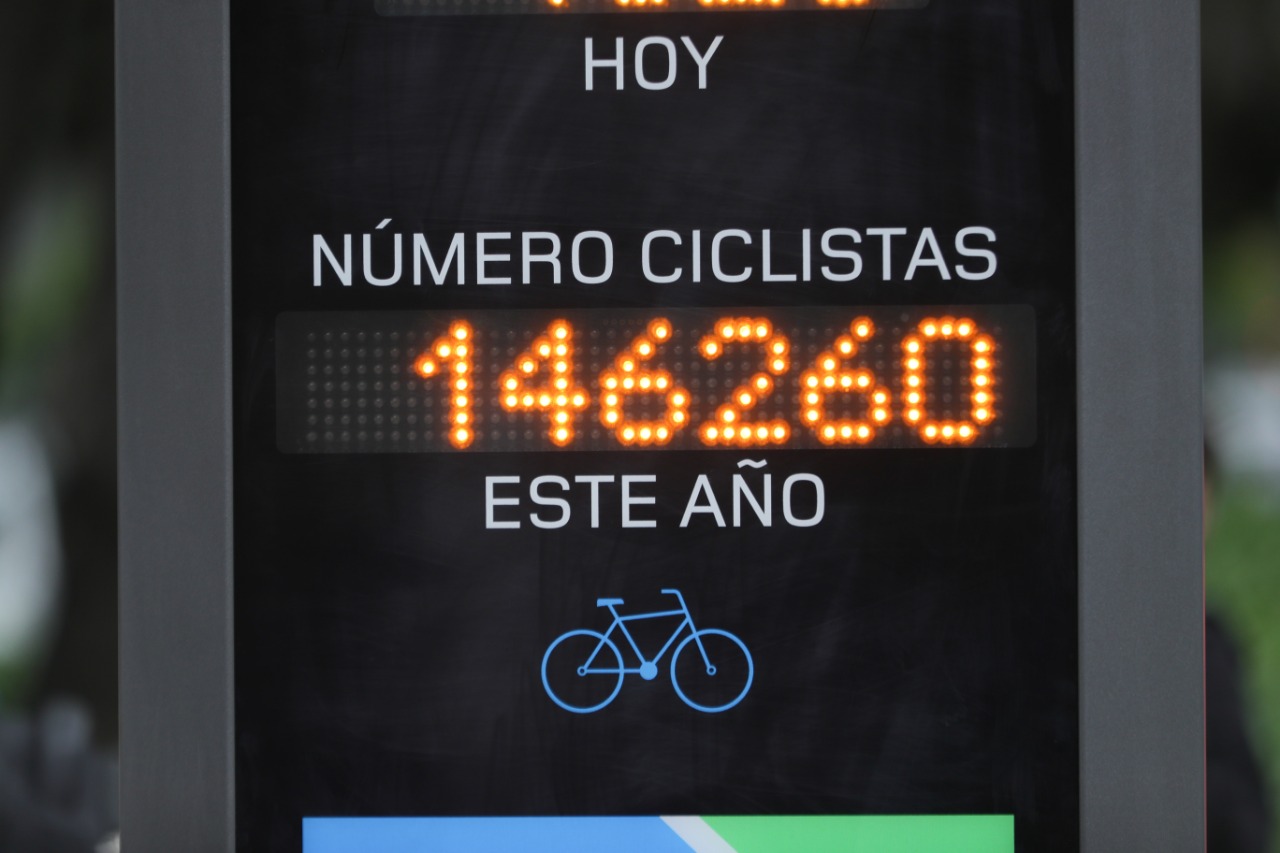 Bogotá ya tiene su primer contador de bicicletas - FOTO: Consejería de Comunicaciones