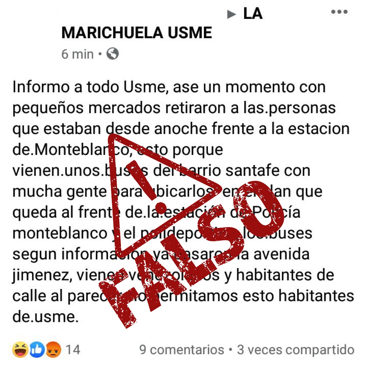 se solicita a la ciudadanía verificar las fuentes antes de difundir o reenviar información