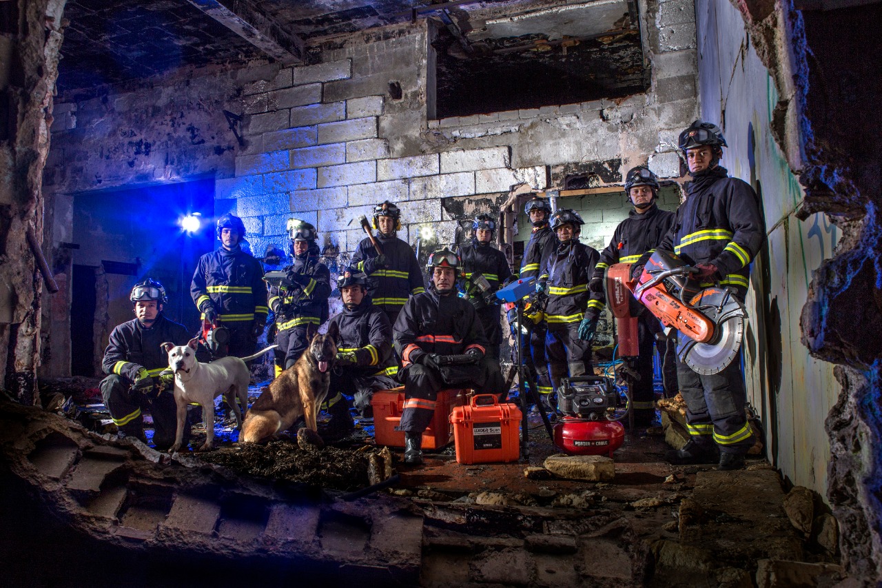 Conoce la valentía de los integrantes del grupo USAR - FOTO: Prensa Bomberos de Bogotá