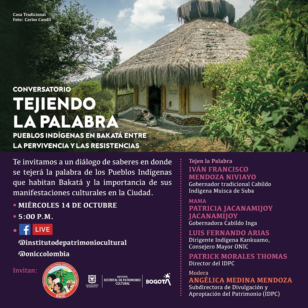 Encuentro virtual con los Pueblos Indígenas que habitan Bogotá