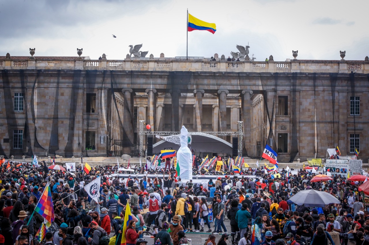 Bogotá fue nuevamente epicentro de protestas pacíficas en el país - FOTO: Prensa Secretaría de Gobierno