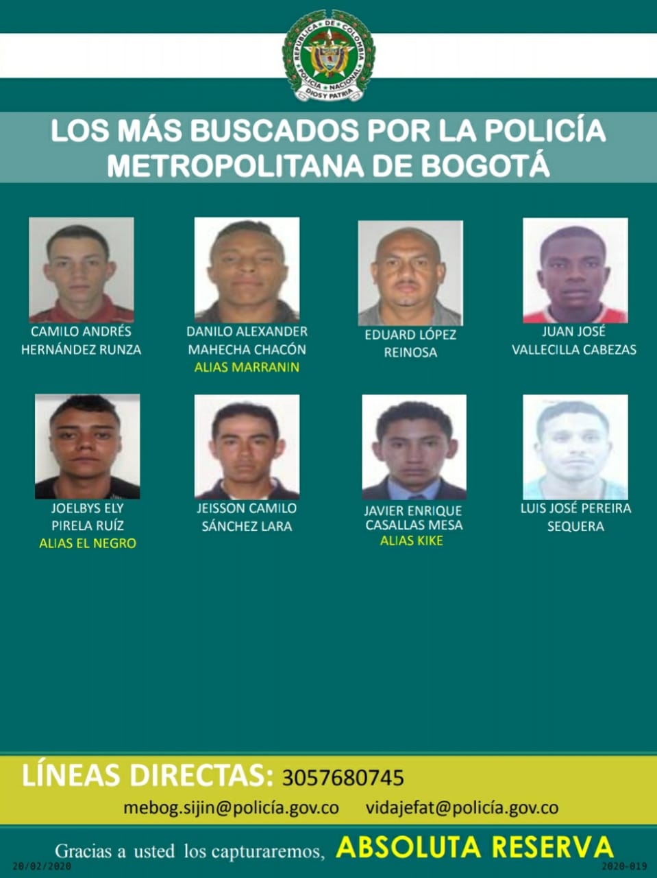 Son 8 las personas que buscan las autoridades - FOTO: Prensa Mebog