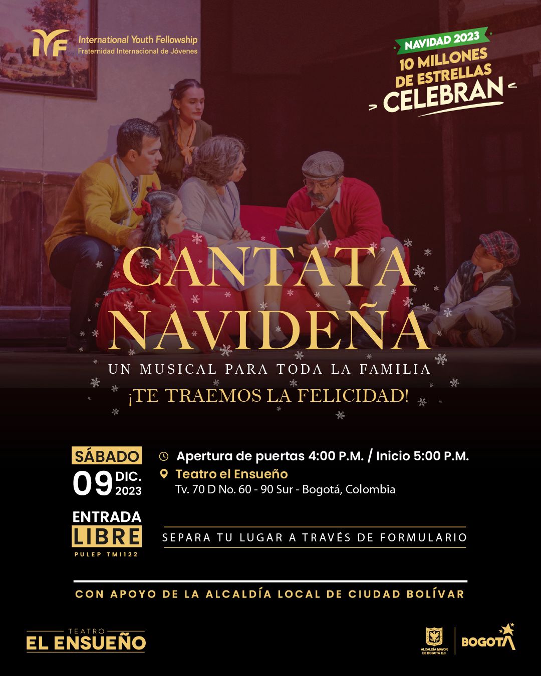 Cantata navideña en el Teatro El Ensueño