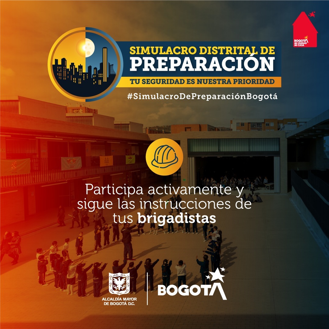 Colegios de Bogotá se suman al Simulacro Distrital de Preparación