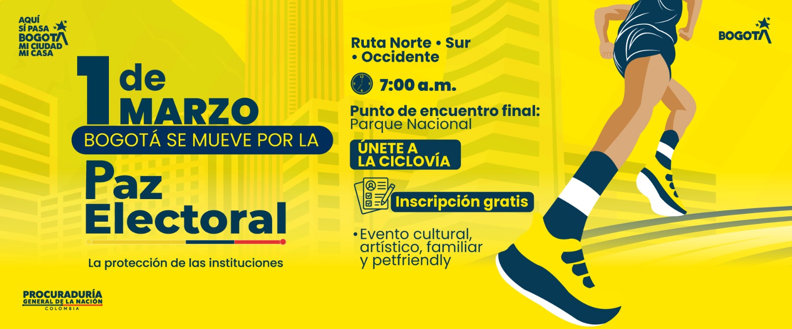 Piza gráfica de la carrera