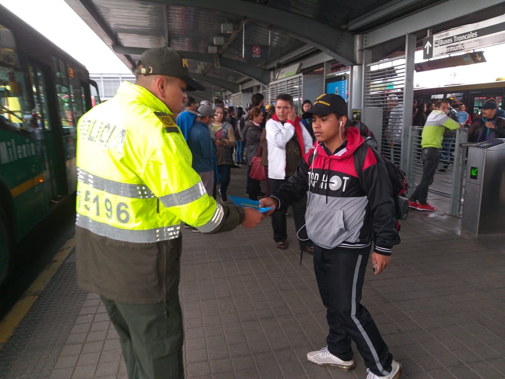 Operativos TransMilenio- FOTO: Prensa Mebog