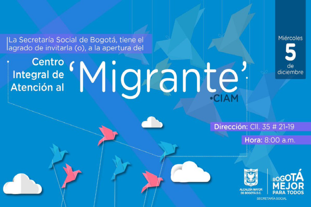 Bogotá cuenta con el primer Centro Integral de Atención al Migrante