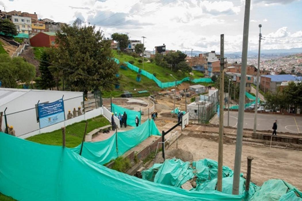 Obras que se están desarrollando en la localidad de Rafael Uribe Uribe
