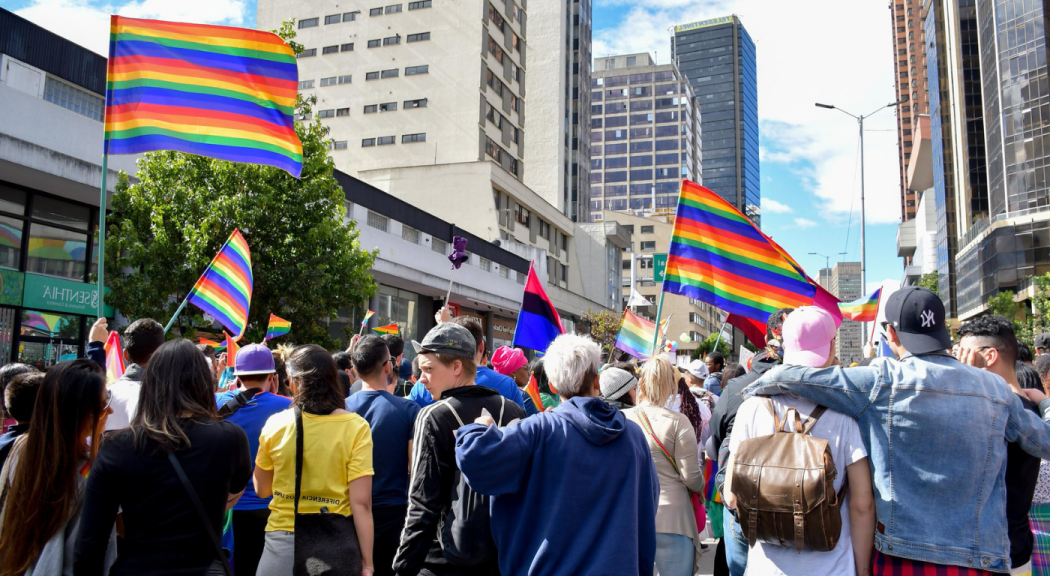 Aspecto de una marcha por los derechos de la comunidad LGBTI.