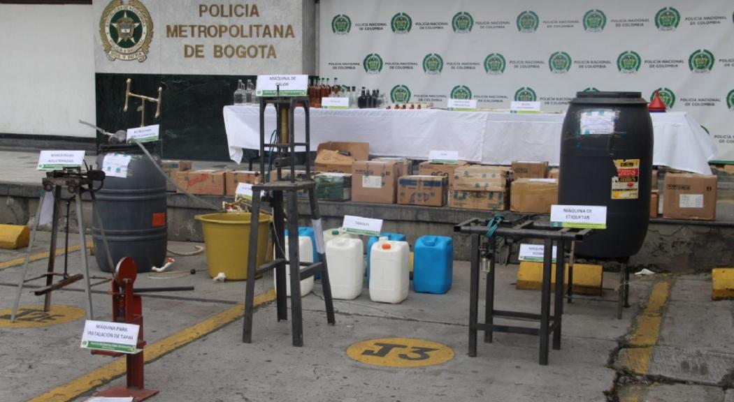 Fábrica de licor adulterado - FOTO: Prensa Mebog