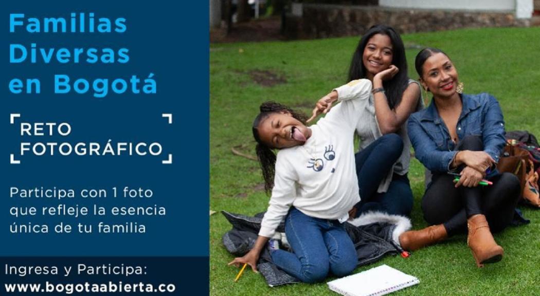 Idpac invita a participar del reto fotográfico de Bogotá Abierta: ‘Familias Diversas"